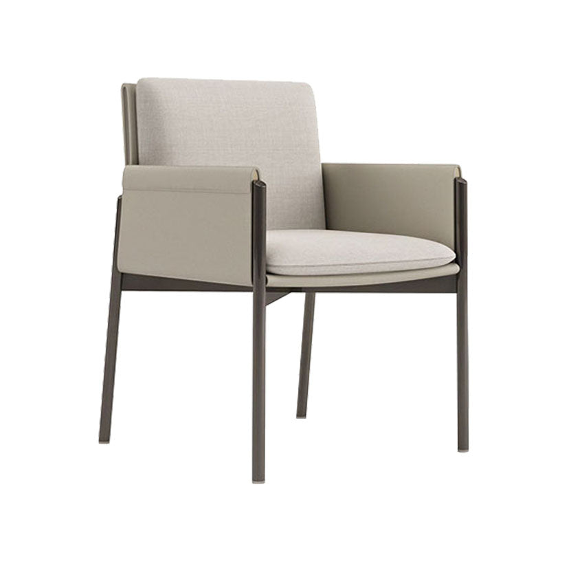 Chaise de salle à manger à dossier solide de restaurant de style design, chaise de salle à manger rembourrée