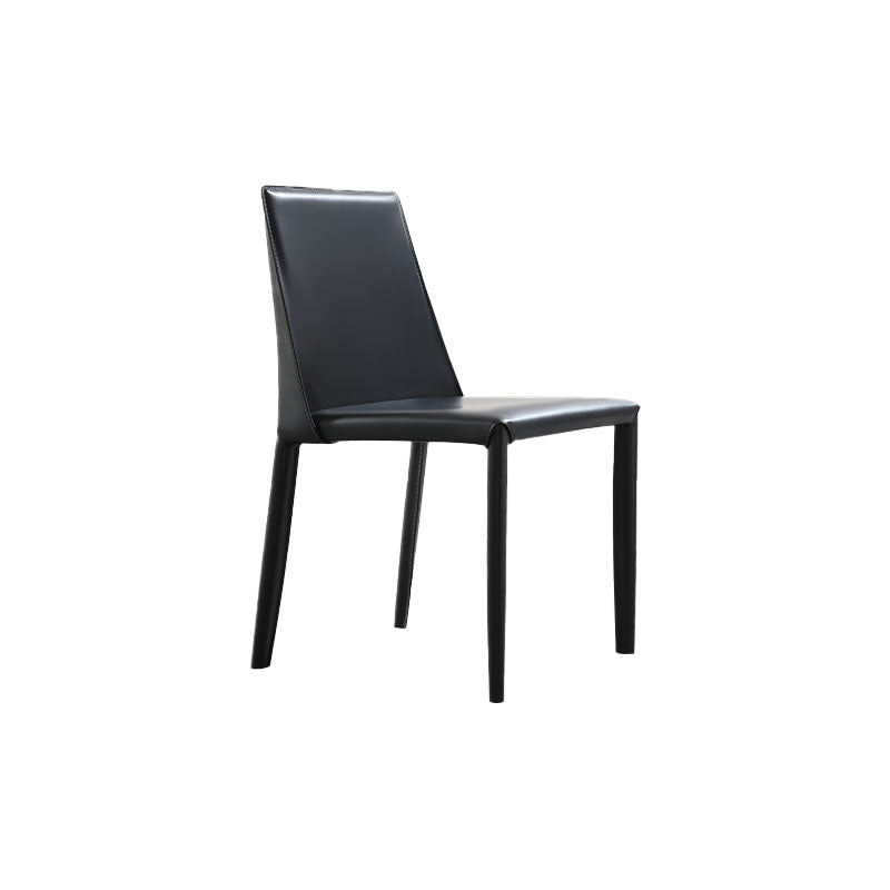 Chaise de salle à manger de style moderne, chaises latérales sans bras en métal pour la cuisine