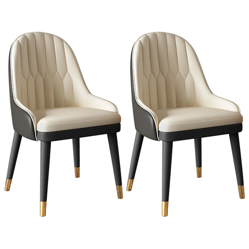 Chaise de salle à manger de Style nordique, bras en métal, chaise Parsons pour cuisine