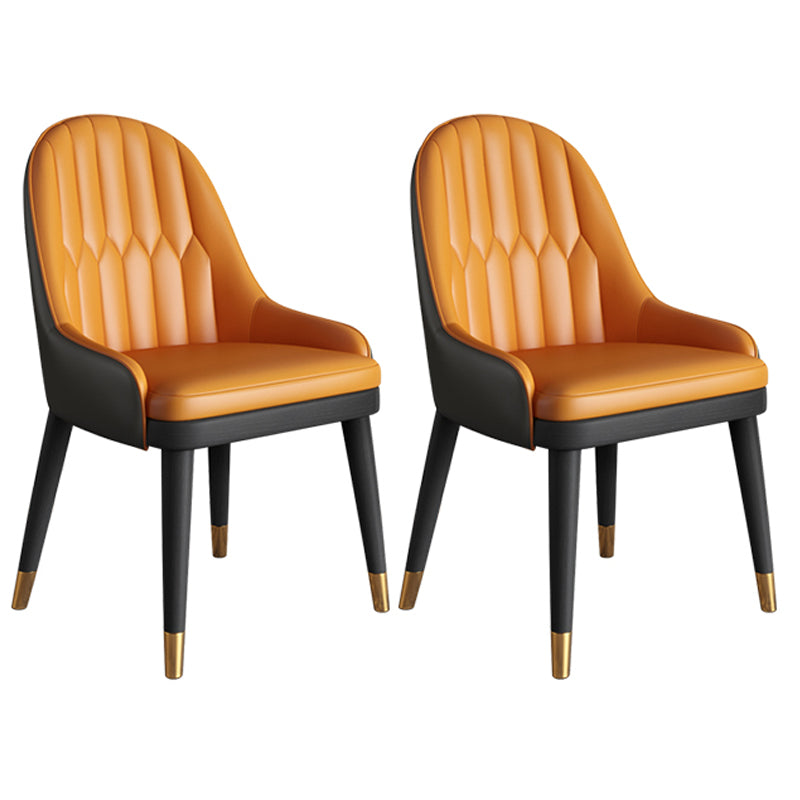 Chaise de salle à manger de Style nordique, bras en métal, chaise Parsons pour cuisine