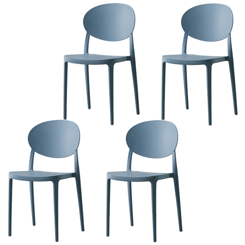 Chaise latérale à dossier ouvert pour restaurant scandinave, finition mate en plastique, chaise de salle à manger