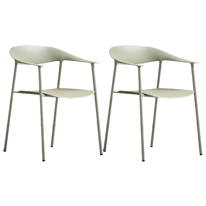 Chaise de salle à manger en métal moderne, fauteuils de salle à manger empilables pour restaurant