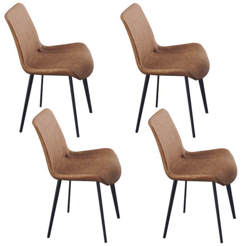Silla tapizada de metal industrial interior del comedor del respaldo sólido del sillón