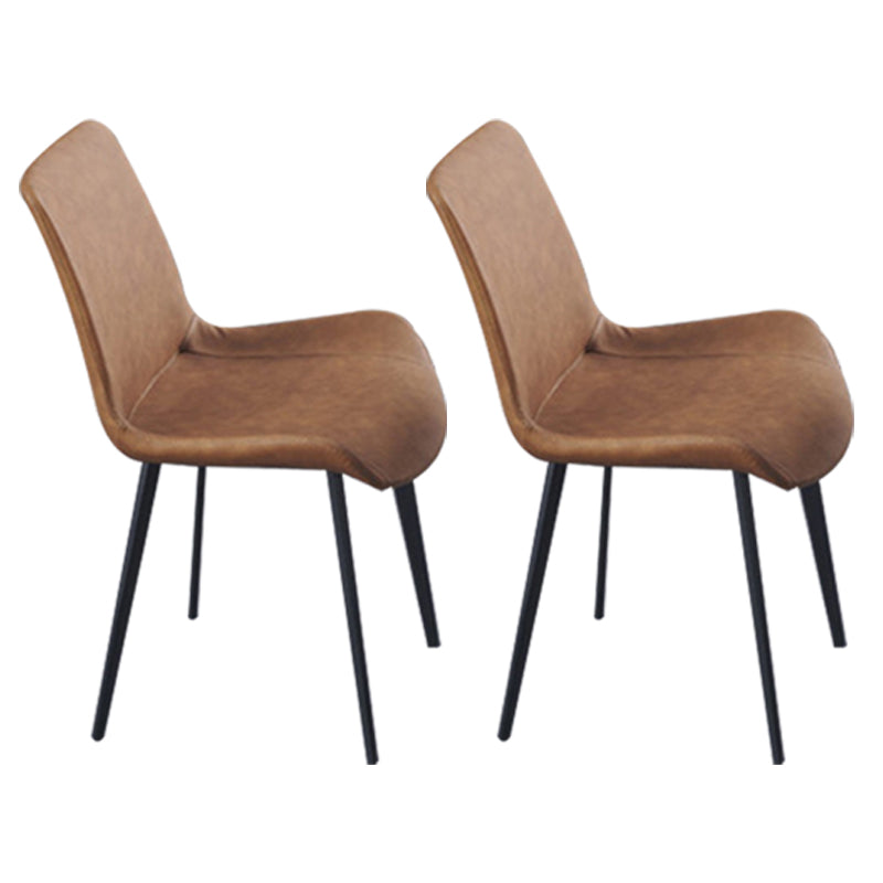 Chaise de salle à manger tapissée en métal à dossier solide de fauteuil industriel d'intérieur