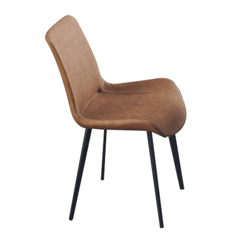 Silla tapizada de metal industrial interior del comedor del respaldo sólido del sillón