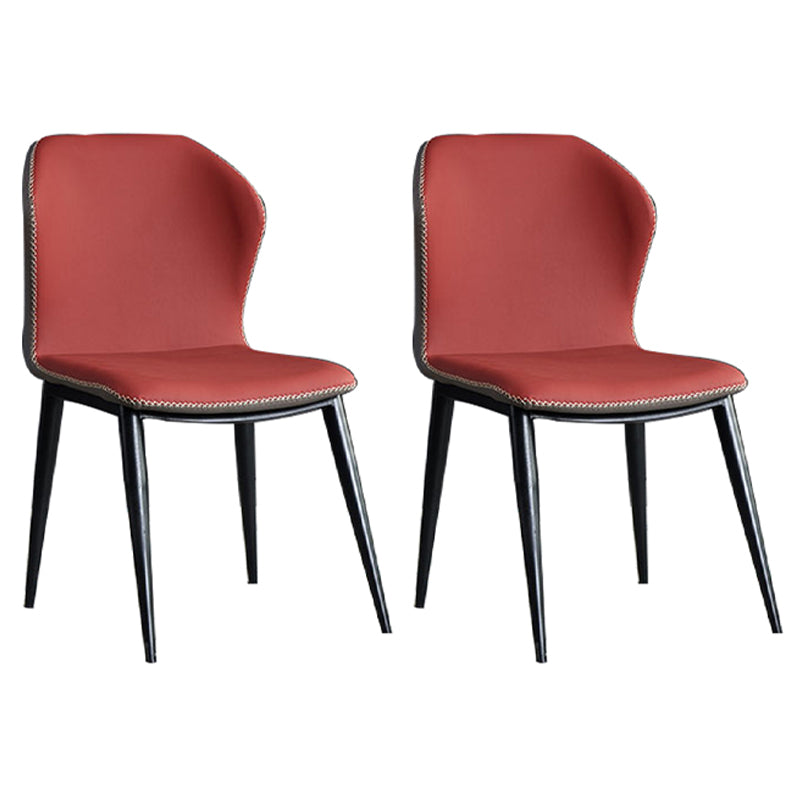 Chaise de salle à manger en métal moderne, chaise sans bras à oreilles pour restaurant