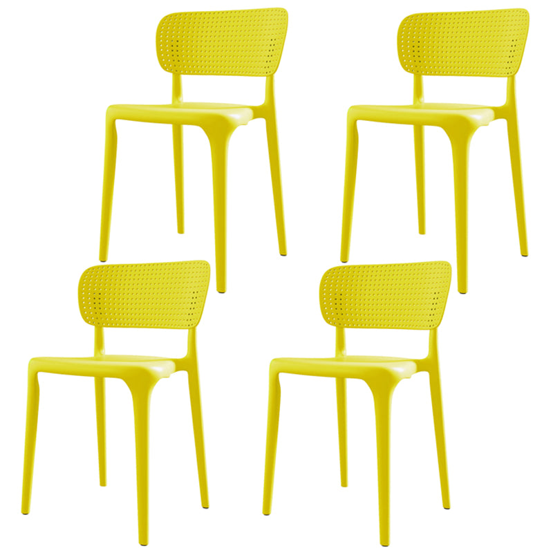 Silla lateral plástica contemporánea del restaurante con parte posterior abierta del final mate que cena la silla