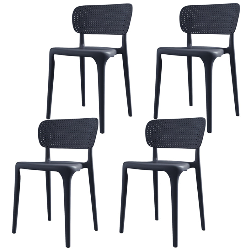 Silla lateral plástica contemporánea del restaurante con parte posterior abierta del final mate que cena la silla