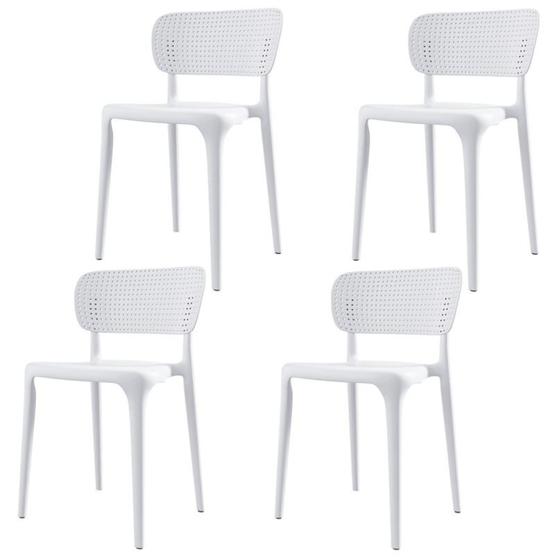 Silla lateral plástica contemporánea del restaurante con parte posterior abierta del final mate que cena la silla