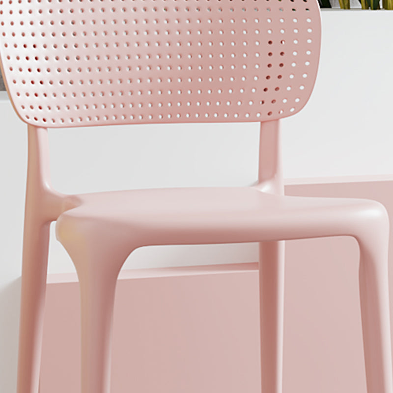 Silla lateral plástica contemporánea del restaurante con parte posterior abierta del final mate que cena la silla