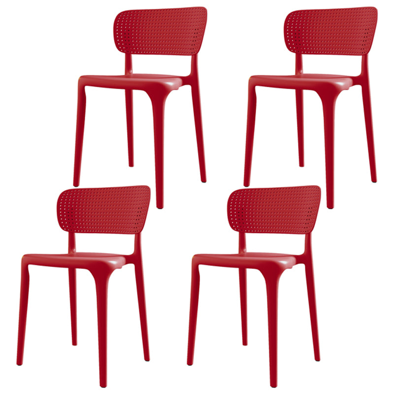 Silla lateral plástica contemporánea del restaurante con parte posterior abierta del final mate que cena la silla