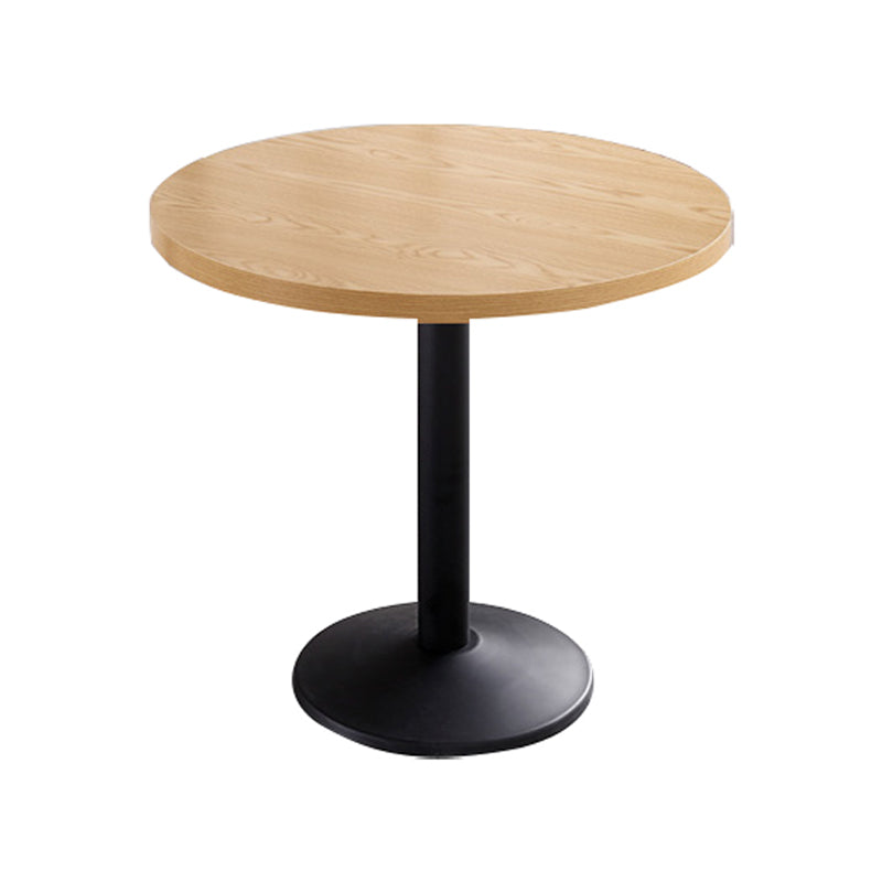 Mesa de comedor de estilo industrial Mesa de comedor de madera con base de metal para comedor