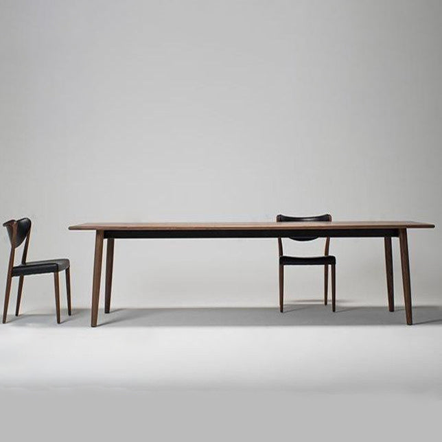 Contemporary Rectangle Dining Table Solid Wood 4 Legs Furniture for Dining Room