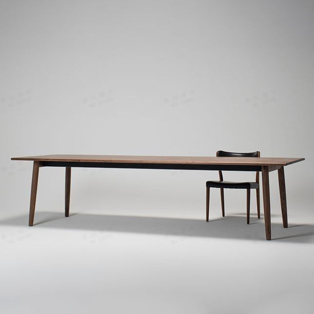 Contemporary Rectangle Dining Table Solid Wood 4 Legs Furniture for Dining Room