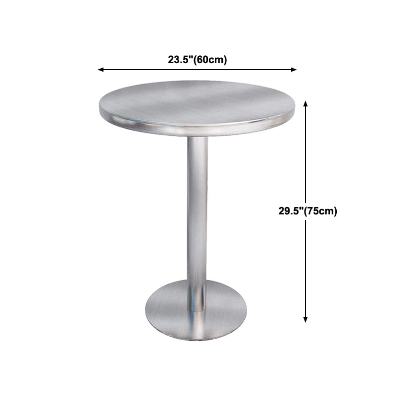 Industrial Style Dinner Table Stainless Steel Dining Site Table for Home