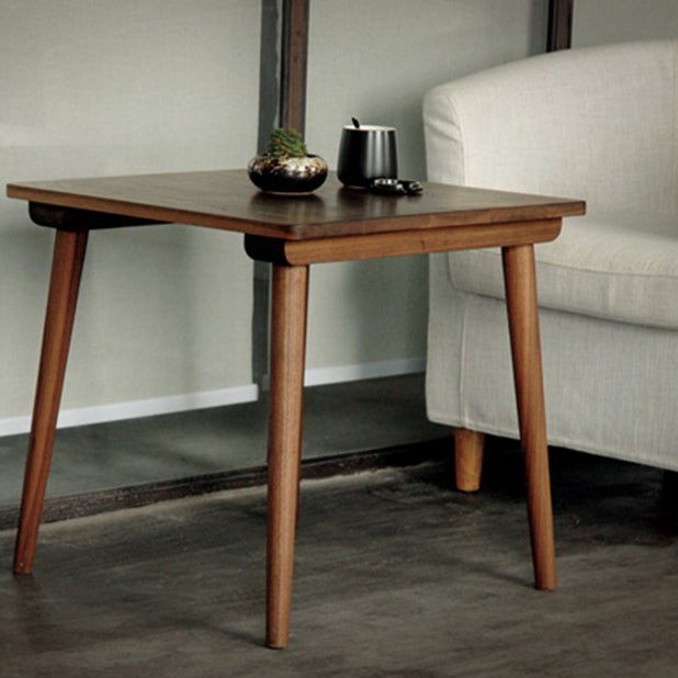 Mesa de comedor de madera maciza de pino cuadrado Mesa de 4 patas industriales para comedor