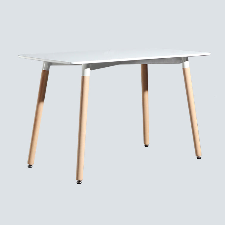 Mesa de comedor estándar industrial de MDF, mesa de comedor de cocina con 4 patas