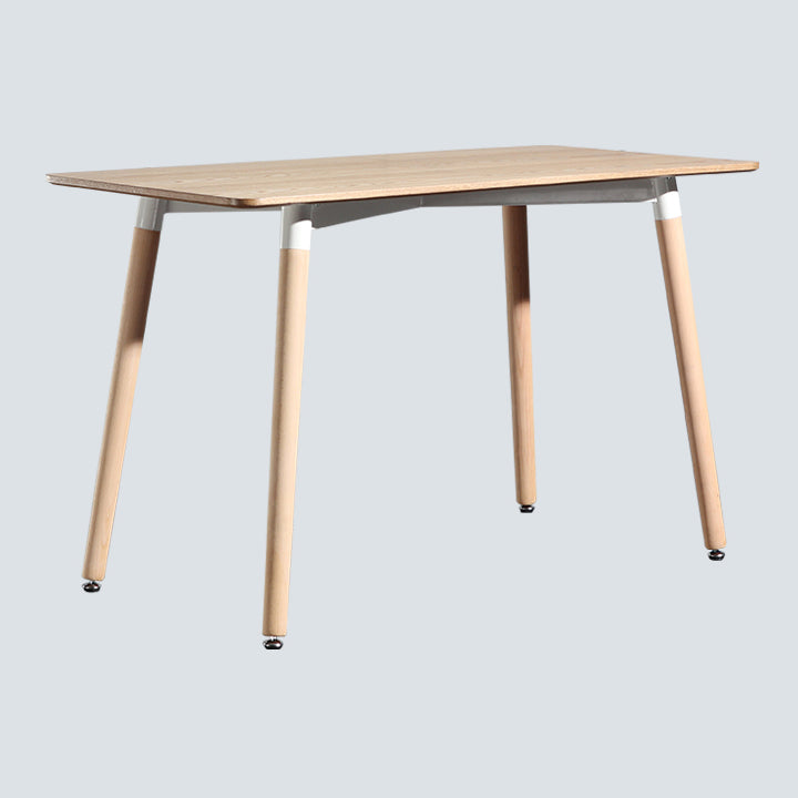 Mesa de comedor estándar industrial de MDF, mesa de comedor de cocina con 4 patas