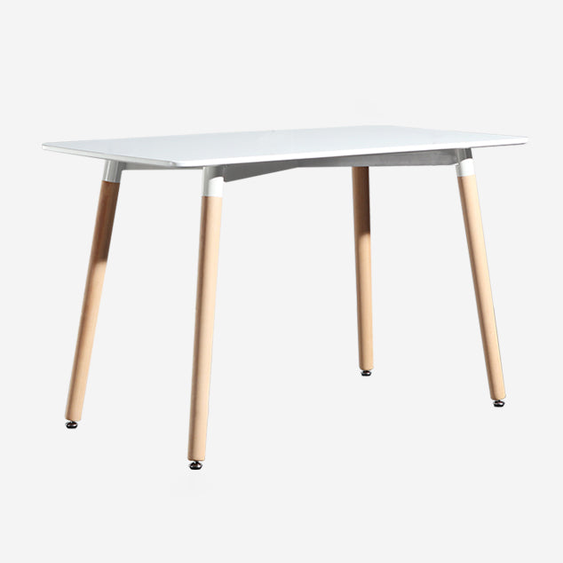 Mesa de comedor estándar industrial de MDF, mesa de comedor de cocina con 4 patas