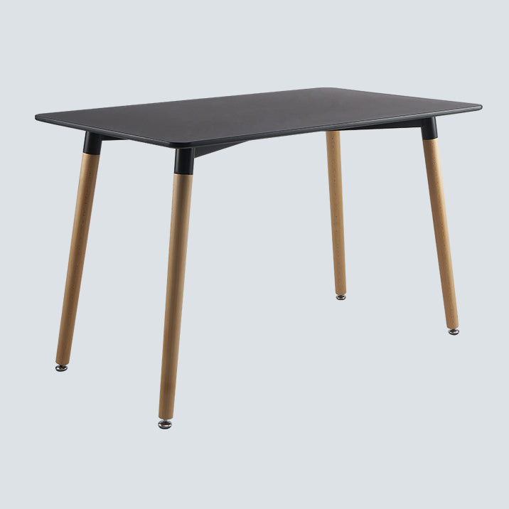 Mesa de comedor estándar industrial de MDF, mesa de comedor de cocina con 4 patas