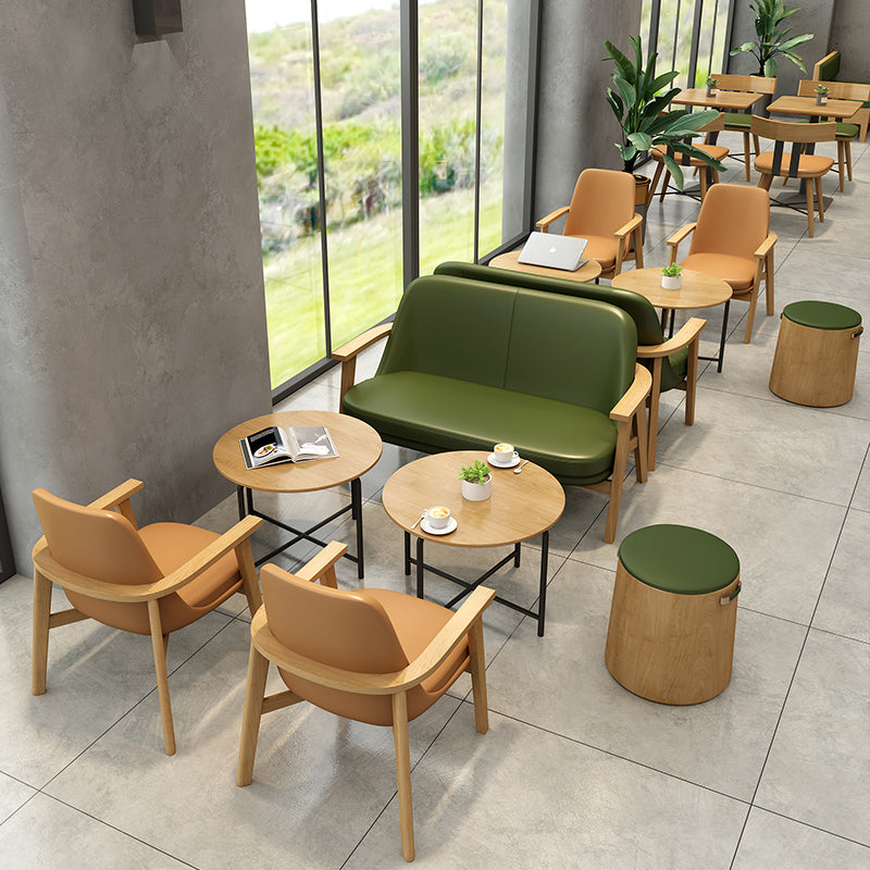 Colección de comedor de estilo industrial Mesa de comedor de madera maciza para el hogar