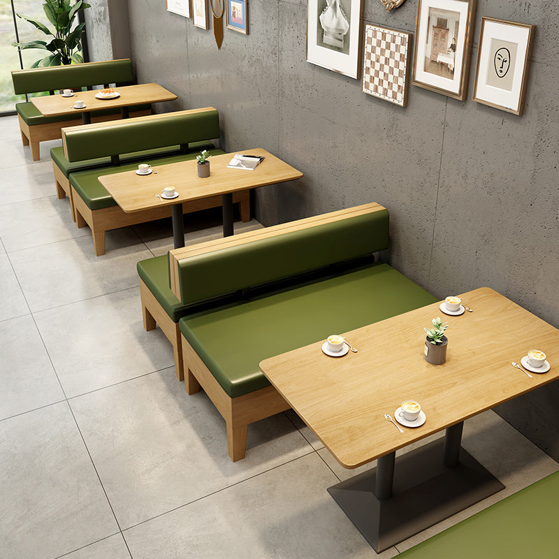 Colección de comedor de estilo industrial Mesa de comedor de madera maciza para el hogar