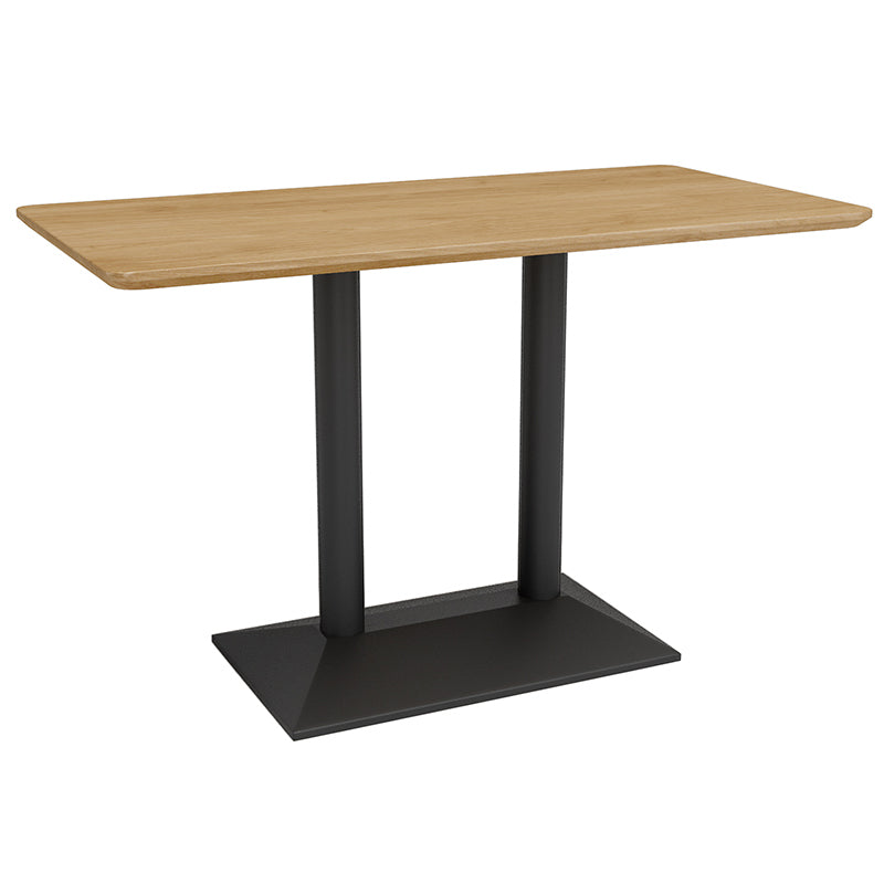 Colección de comedor de estilo industrial Mesa de comedor de madera maciza para el hogar