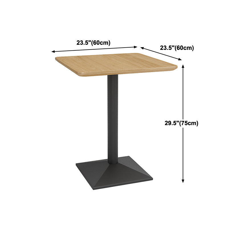 Colección de comedor de estilo industrial Mesa de comedor de madera maciza para el hogar