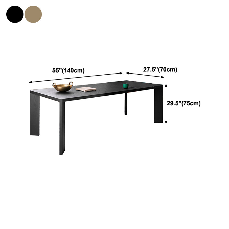 Industrial Solid Wood Dining Table Rectangle Kitchen Pine Wood Table with 4 Legs