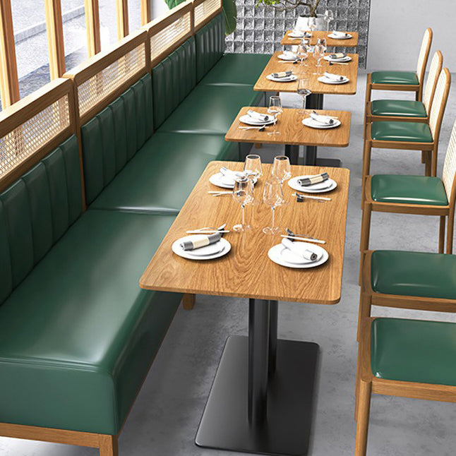 Colección de comedor de madera maciza Mesa de comedor de estilo industrial para el hogar