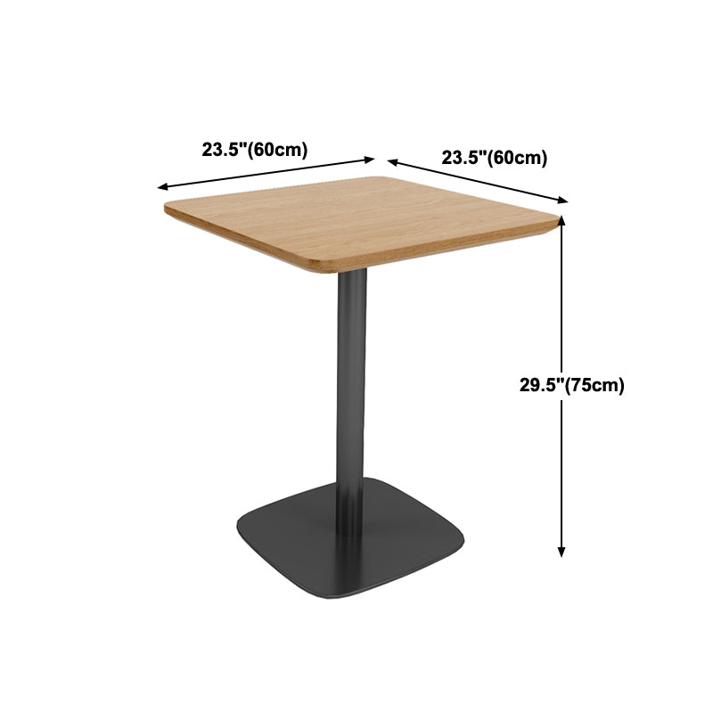 Colección de comedor de madera maciza Mesa de comedor de estilo industrial para el hogar