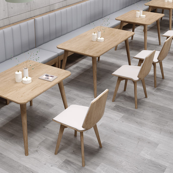 Solid Wood 4-foot Dinette Table Industrial Style Dining Table for Home