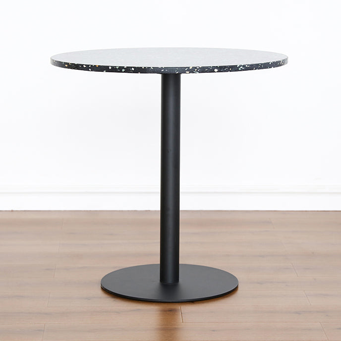 Industrial Style Dining Table Stone Pedestal Dining Site Table for Dining Room
