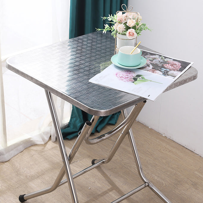 Table à manger de style industriel Table à manger en acier inoxydable pour un usage domestique