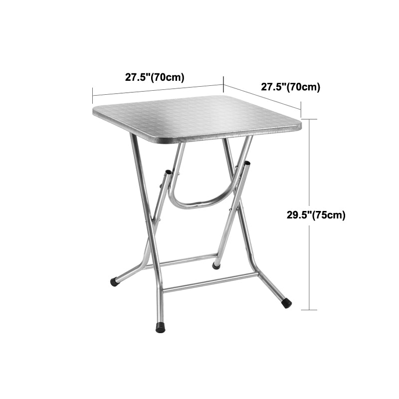 Table à manger de style industriel Table à manger en acier inoxydable pour un usage domestique