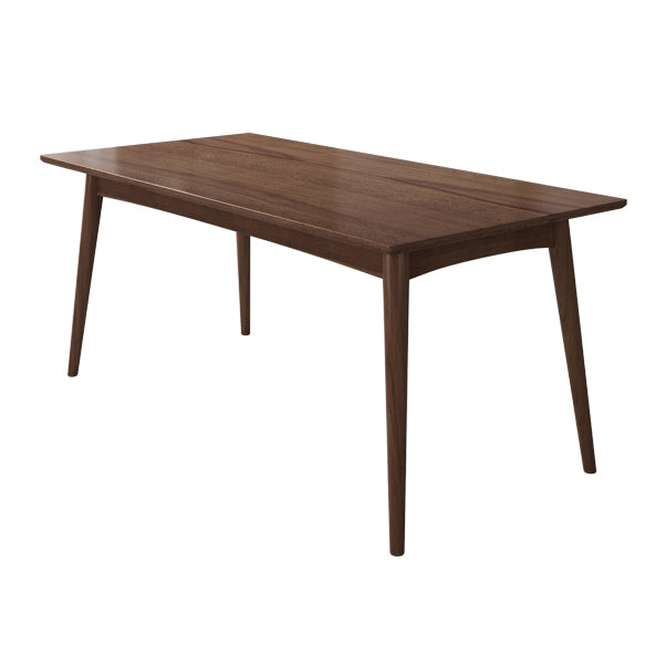 Industrial Kitchen Solid Wood Dining Table Rectangle Dining Table with 4 Legs