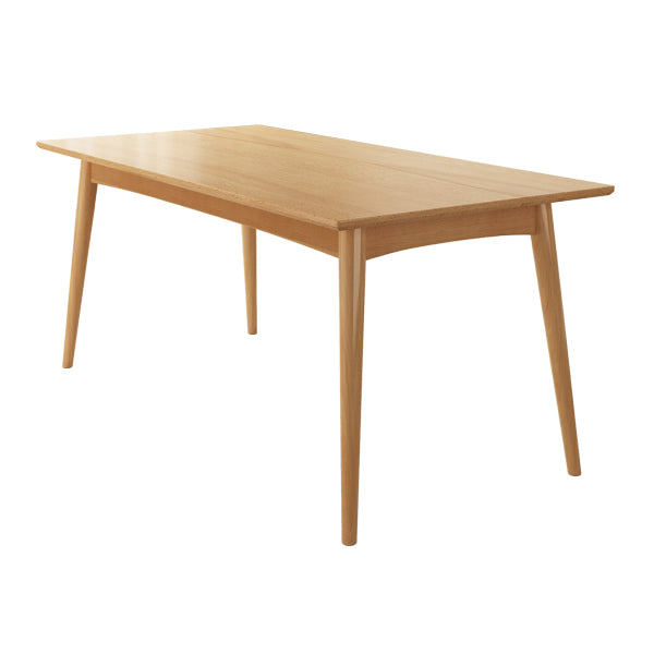Industrial Kitchen Solid Wood Dining Table Rectangle Dining Table with 4 Legs
