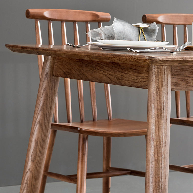 Industrial Solid Wood Standard Dining Table Rectangle Kitchen Dining Table with 4 Legs