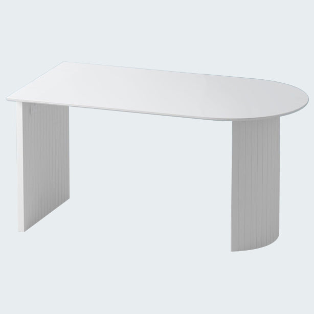 Modern Style Dining Table Double Pedestal Dining Table for Home Use
