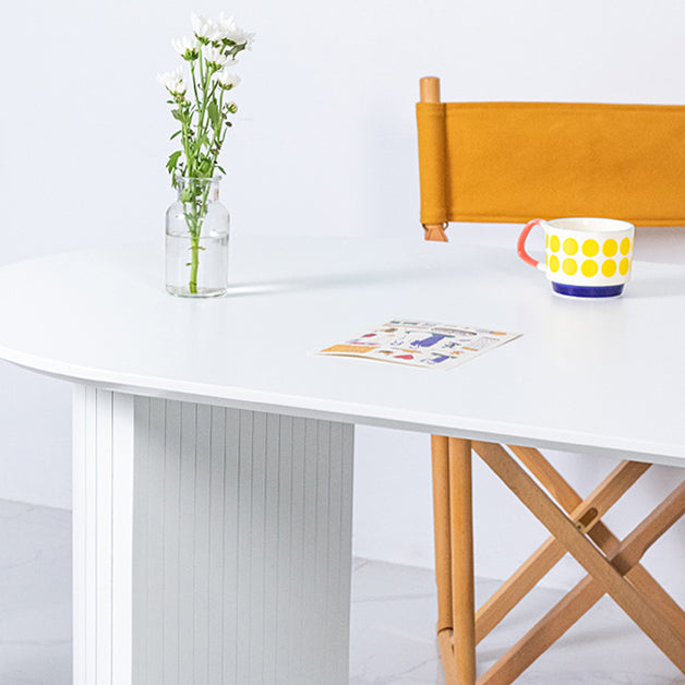 Modern Style Dining Table Double Pedestal Dining Table for Home Use