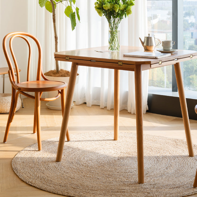 Modern Solid Wood Dining Table Round Standard Dining Table for Kitchen