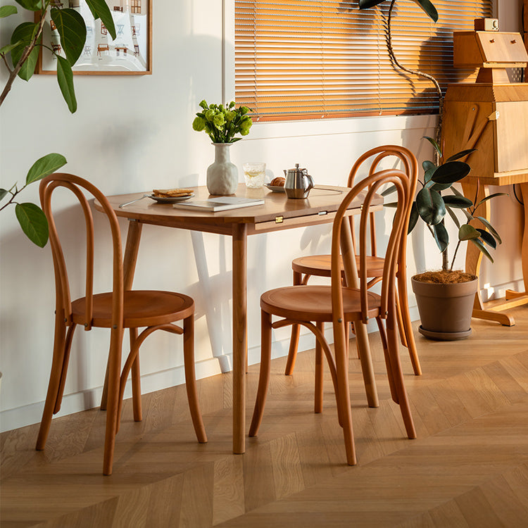 Modern Solid Wood Dining Table Round Standard Dining Table for Kitchen