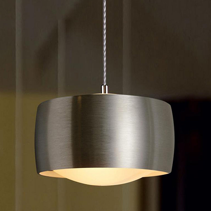 Lumière pendentif en argent Cercle Silver 1-Light Light Plafond suspendu pour chambre à coucher