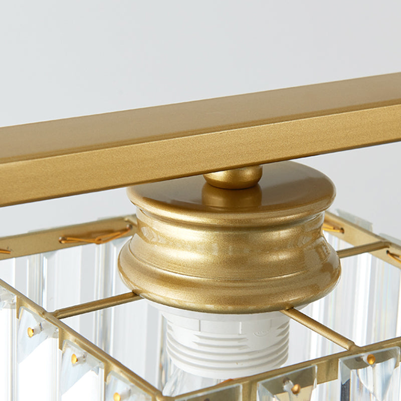 Éclairage de l'île géométrique Modernisme Crystal Chandelier Lightture pour salle à manger