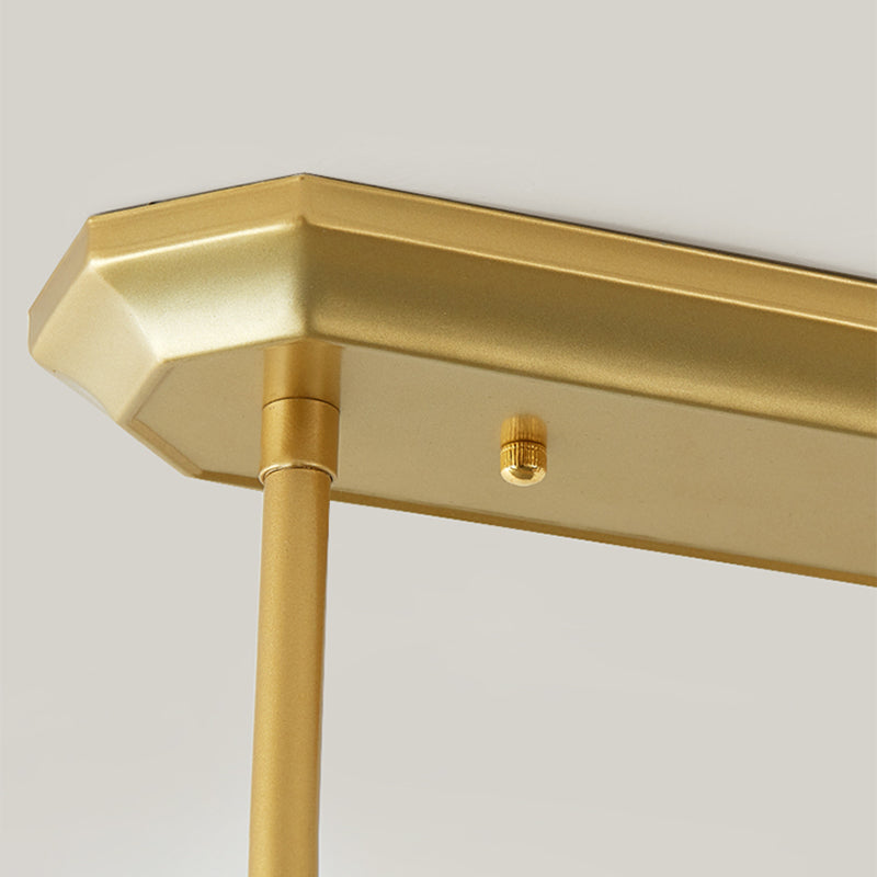 Éclairage de l'île géométrique Modernisme Crystal Chandelier Lightture pour salle à manger