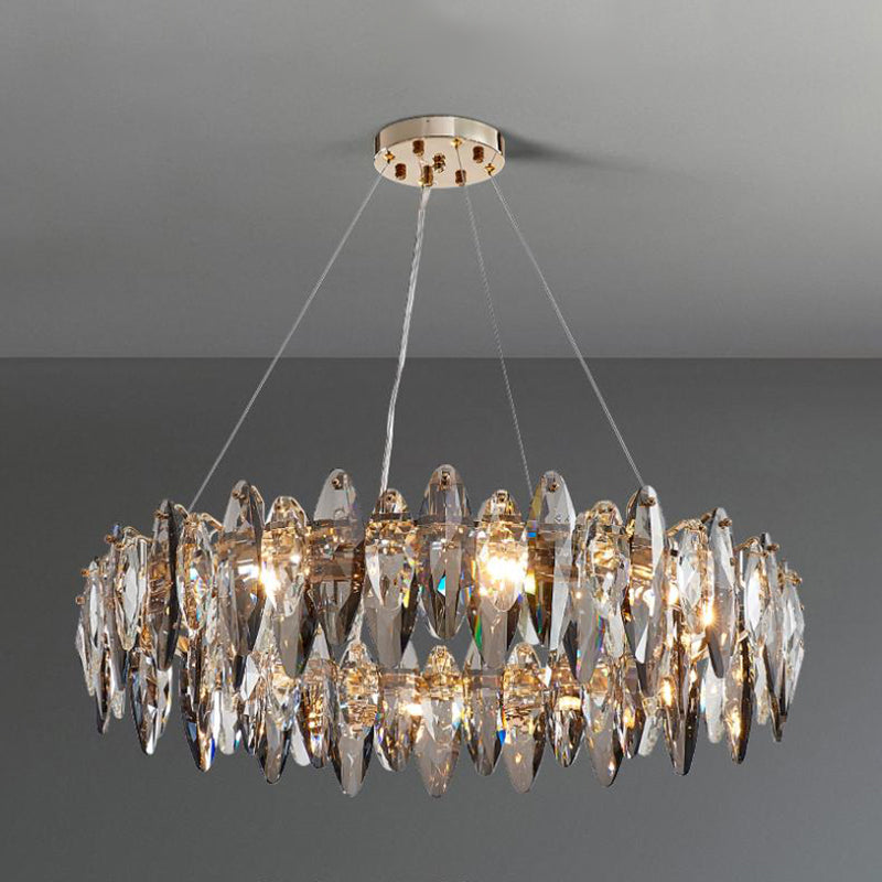 Luces de lámpara de cristal geométrica luces colgantes de cocina contemporáneas