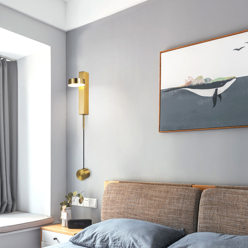 Runder Schatten 1-Licht-Metallwandbeleuchtung moderner Wandmontagebeleuchtung