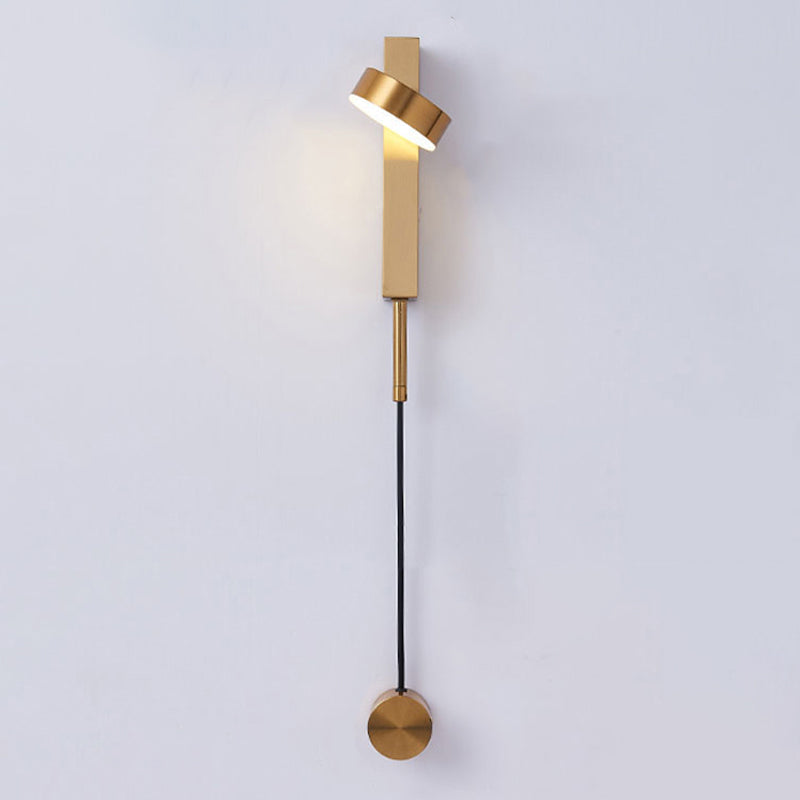 Runder Schatten 1-Licht-Metallwandbeleuchtung moderner Wandmontagebeleuchtung