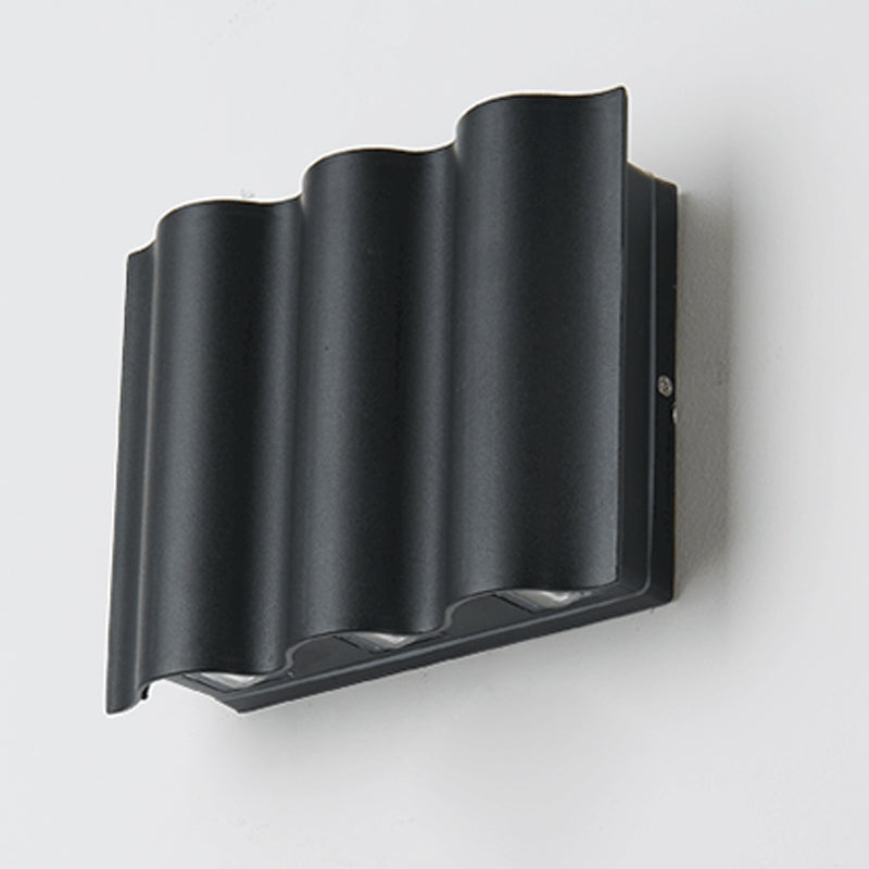 Geometrische Form Metallwandbeleuchtung moderne Multi -Leuchten -Wandmontage in Schwarz