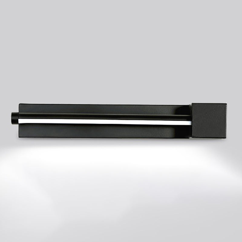 Iluminación de pared de metal de forma lineal iluminación moderna de montura de pared de 1 luces